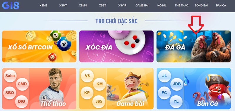 Chọn “Đá gà” và bắt đầu cá cược Chọn “Đá gà” và bắt đầu cá cược