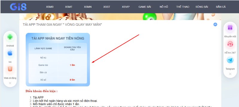 Tải app GI8 nhận ưu đãi lớn Tải app GI8 nhận ưu đãi lớn