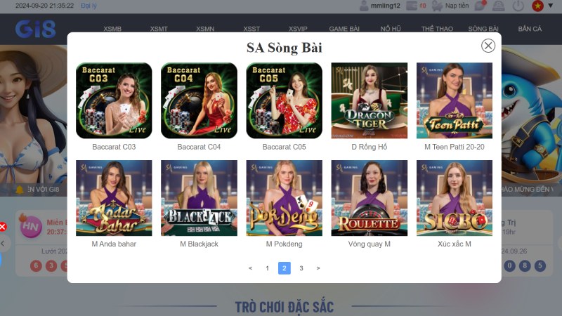 Trải nghiệm Casino GI8 tại SA Gaming Trải nghiệm Casino GI8 tại SA Gaming