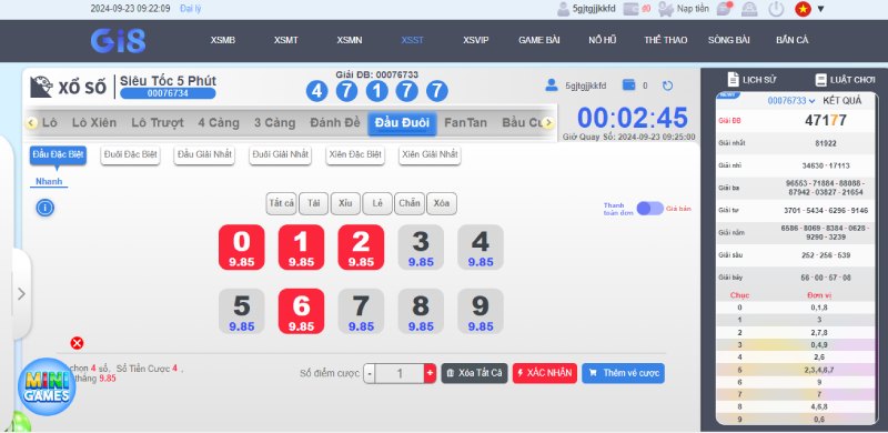 Vào GI8 chơi xổ số siêu tốc Vào GI8 chơi xổ số siêu tốc