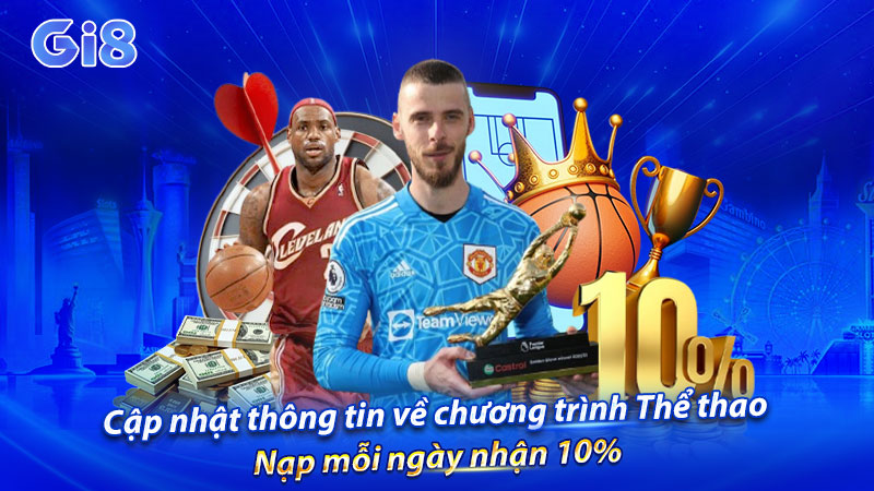 Cập nhật thông tin về chương trình Thể thao - Nạp mỗi ngày nhận 10% Cập nhật thông tin về chương trình Thể thao - Nạp mỗi ngày nhận 10%