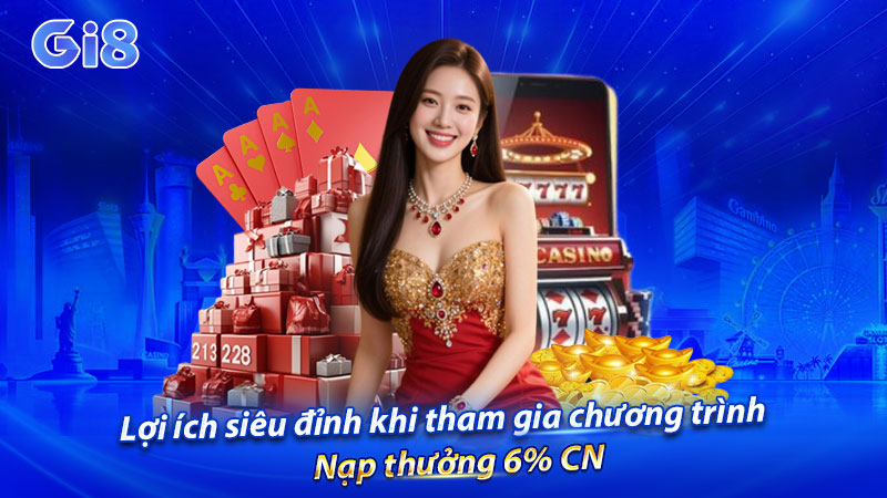 Lợi ích siêu đỉnh khi tham gia chương trình Nạp thưởng 6% CN Lợi ích siêu đỉnh khi tham gia chương trình Nạp thưởng 6% CN
